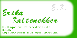 erika kaltenekker business card